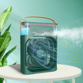 Multi-Functional Portable Desktop Mist Fan with 5 Spray Humidifier & LED Light