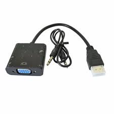 HDMI to VGA Converter Adapter with Audio Cable (1080p Support)