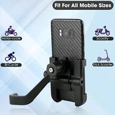 Full Metal Body Bike & Scooty Mobile Holder - 360° Rotation & Anti-Shake Design