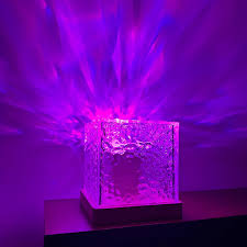 USB Dynamic Water Pattern Light - Rotating Crystal Projector with Remote Control