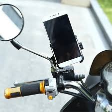 Full Metal Body Bike & Scooty Mobile Holder - 360° Rotation & Anti-Shake Design