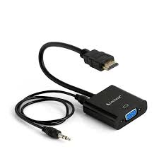 HDMI to VGA Converter Adapter with Audio Cable (1080p Support)