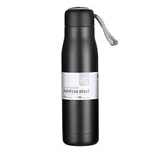 Premium Stainless Steel Vacuum Flask - Matte Black (500ml)