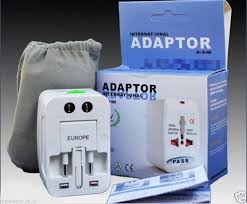 Universal International Travel Adaptor - All-in-One Plug (White)