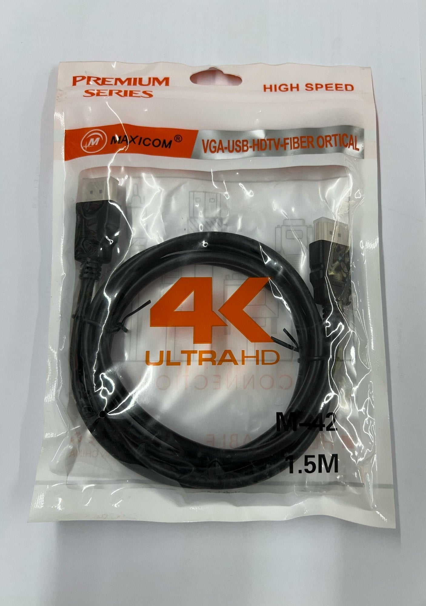 High-Speed 4K HDMI Cable (1.5 Meter) - Ultra HD Support for TV, Laptop & Gaming