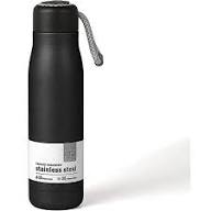 Premium Stainless Steel Vacuum Flask - Matte Black (500ml)