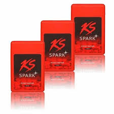 KS Spark Pocket Perfume - Spicy & Sizzling Fragrance (Pack of 3)