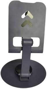360° Rotating Desktop Stand for Phone & Tablet (Foldable Metal Holder)