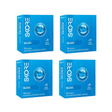"Skore Blues Condoms - Blue Coloured & Vanilla Scented (Pack of 3)"