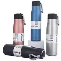 Premium Stainless Steel Vacuum Flask - Matte Black (500ml)